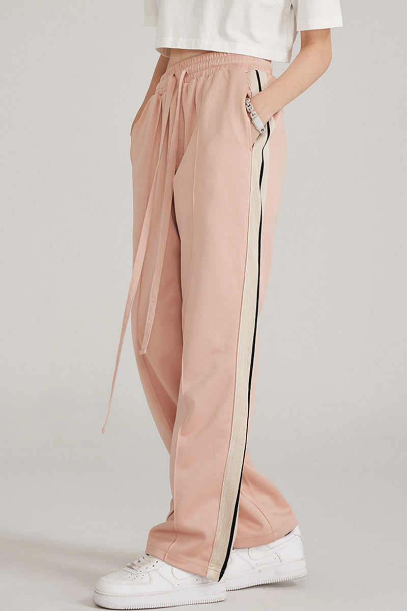 Sports Pants with Side Stripes - Elastic Joggers for Training & Casual
