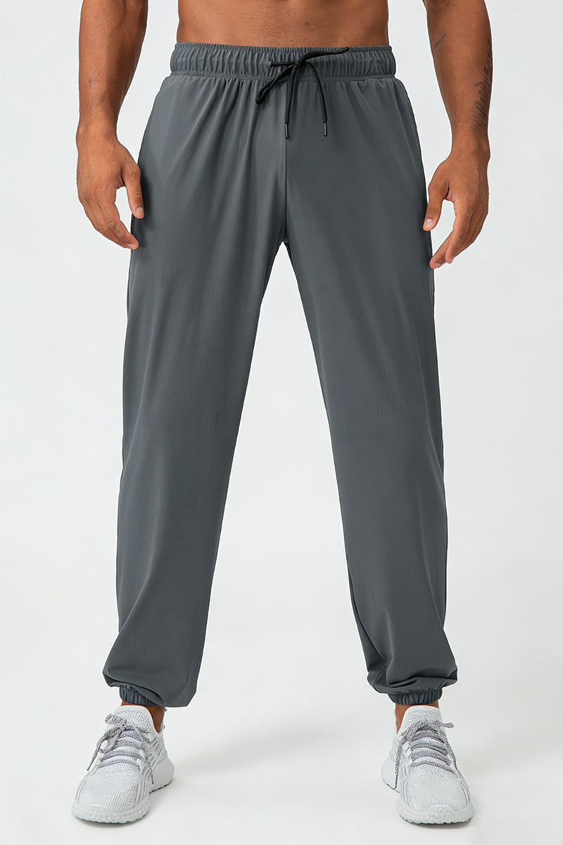 Men's Summer Cooling High-Stretch Drawstring Jogging Pants