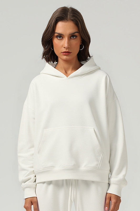 Unisex Boxy Loose Fleece Hoodie And Sweatpants