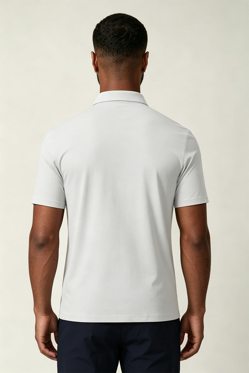 Men's Casual Collared Polo Cooling Quick-Dry Solid T-Shirt