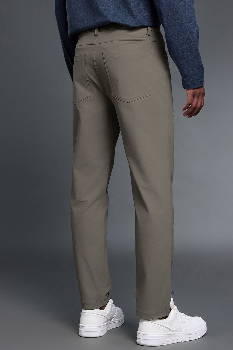Men Comfortable Straight Leg Business Casual Dress Pants