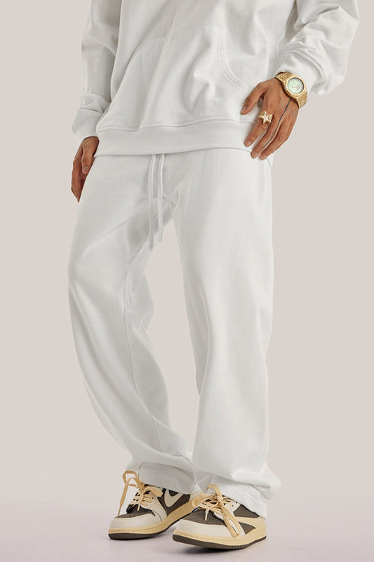 Men's loose straight-leg athletic trousers