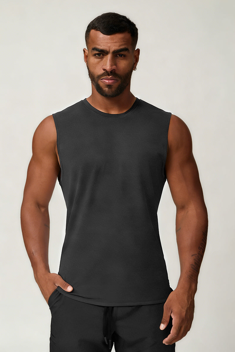 Men's Summer Cool Breathable Wide Strap Sleeveless Tank Top