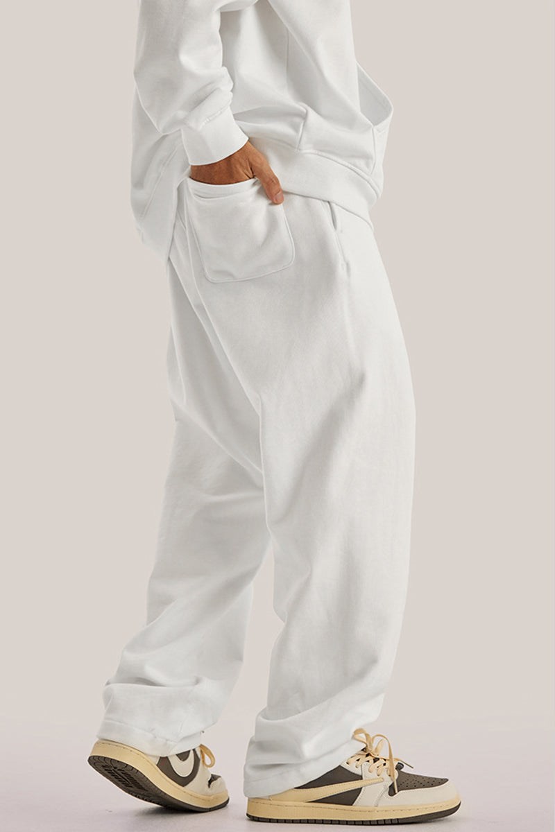 Men's loose straight-leg athletic trousers
