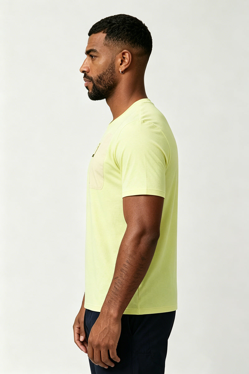 Men's Summer Sports Zippered Pocket Quick-Drying T-shirt