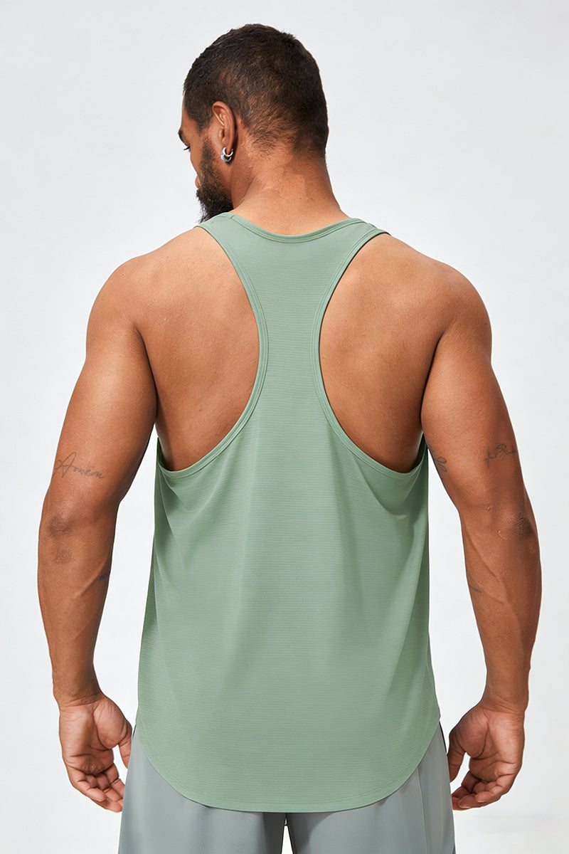 Men's Summer Skin-Friendly Breathable Racerback Tank Top