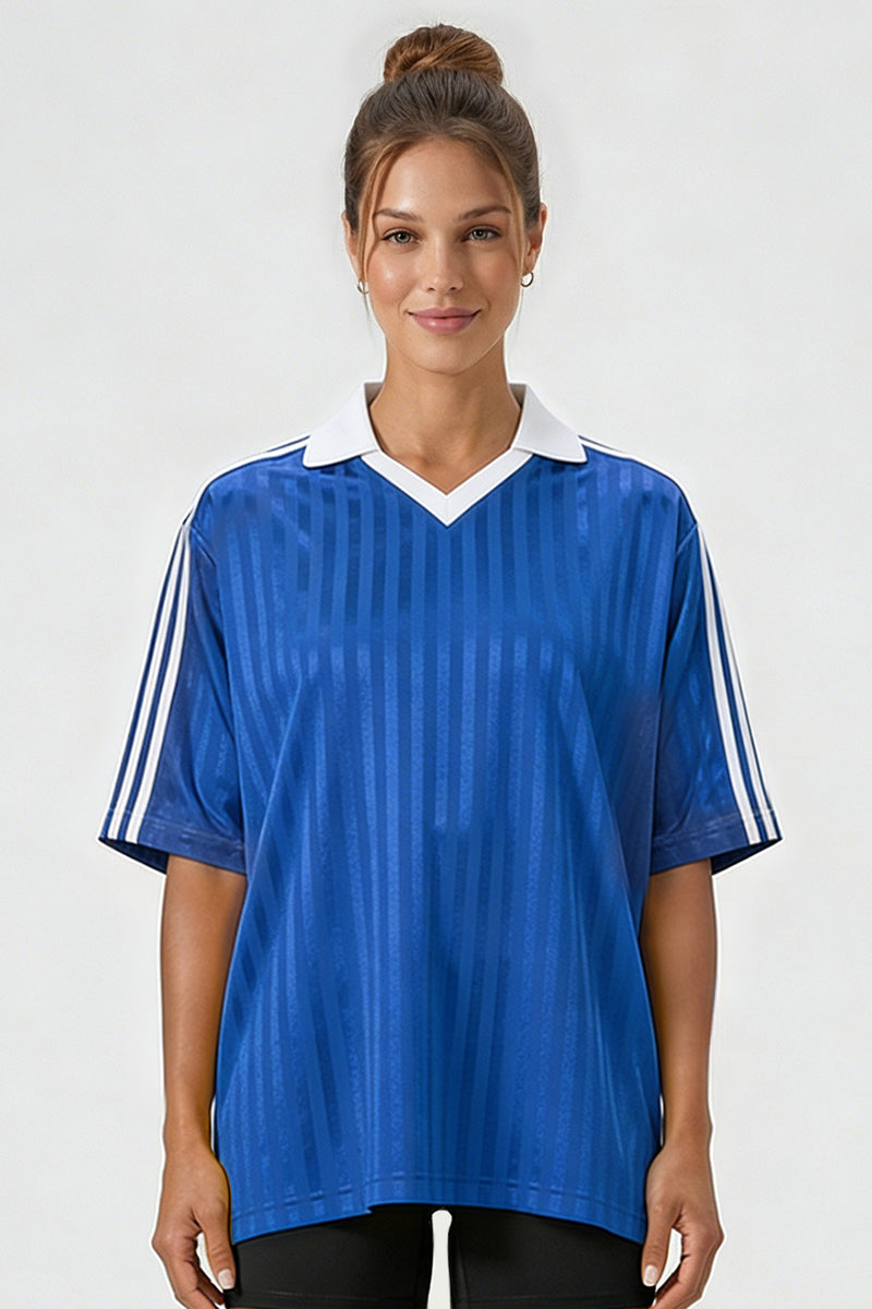 Unisex 165G lightweight retro V-neck sports jersey T-shirt