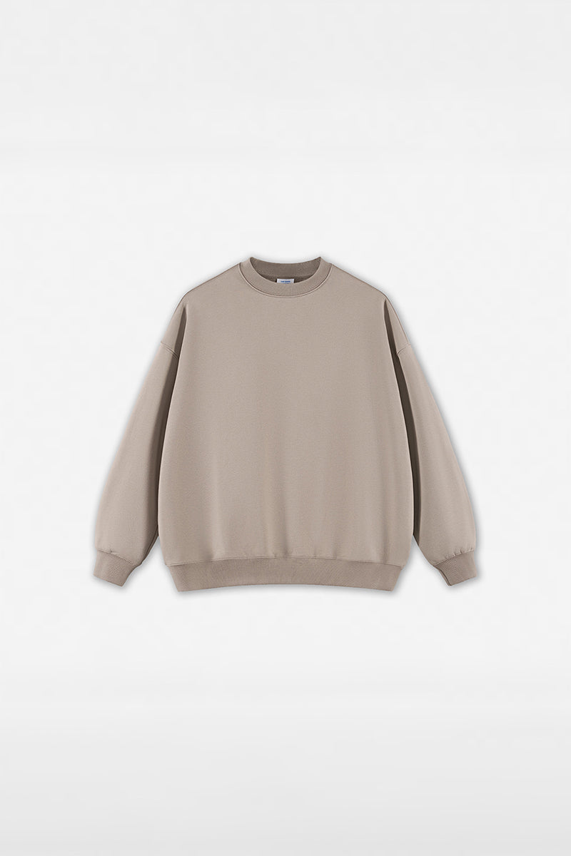 Unisex Heavyweight Brushed Crew Neck Casual Hoodie
