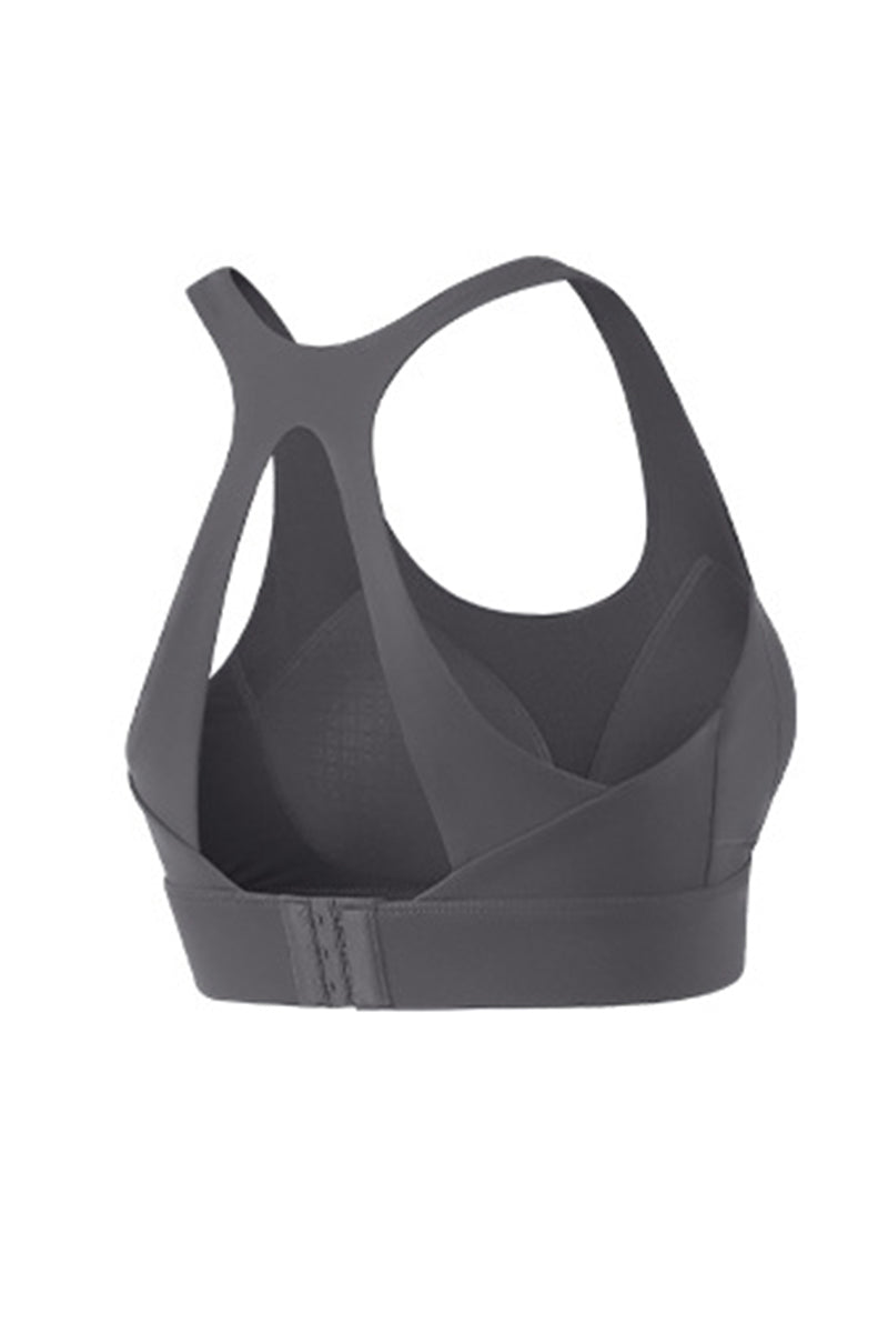 Women's Butterfly Back U-Neck Solid Shockproof Sports Bra