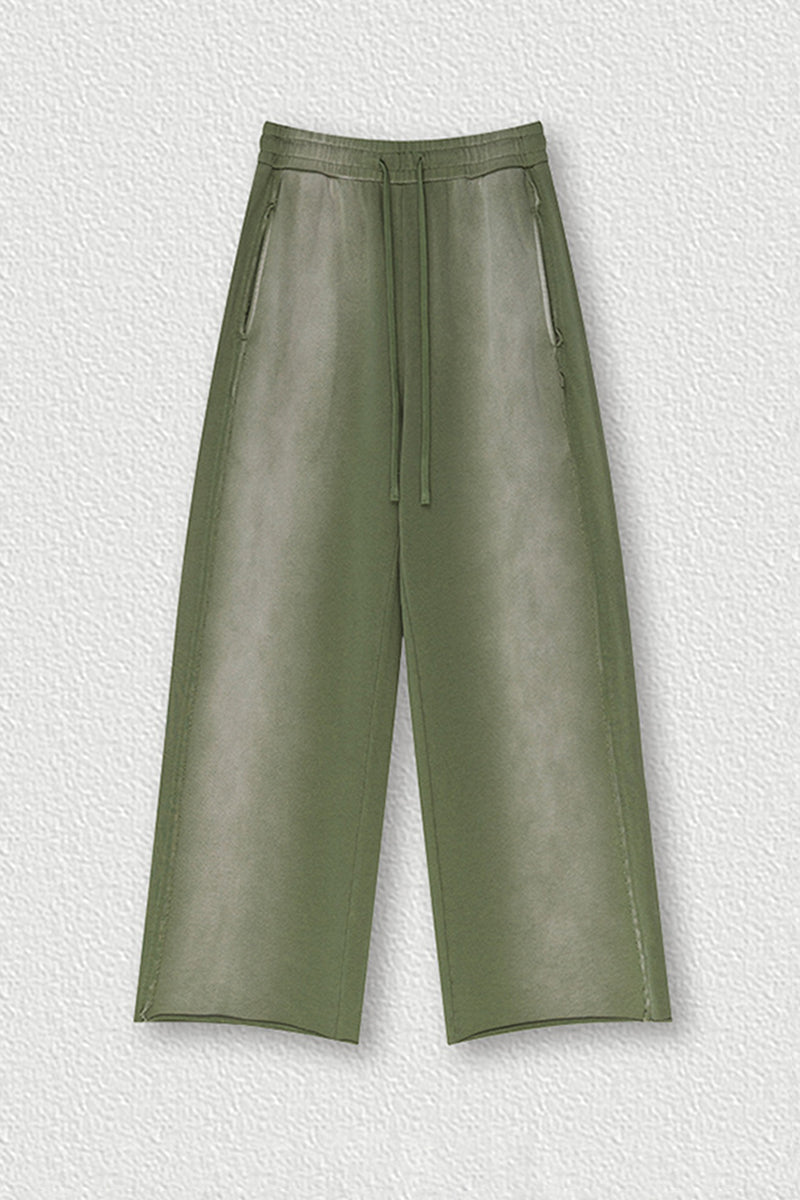 Destroyed Hem Washed Joggers