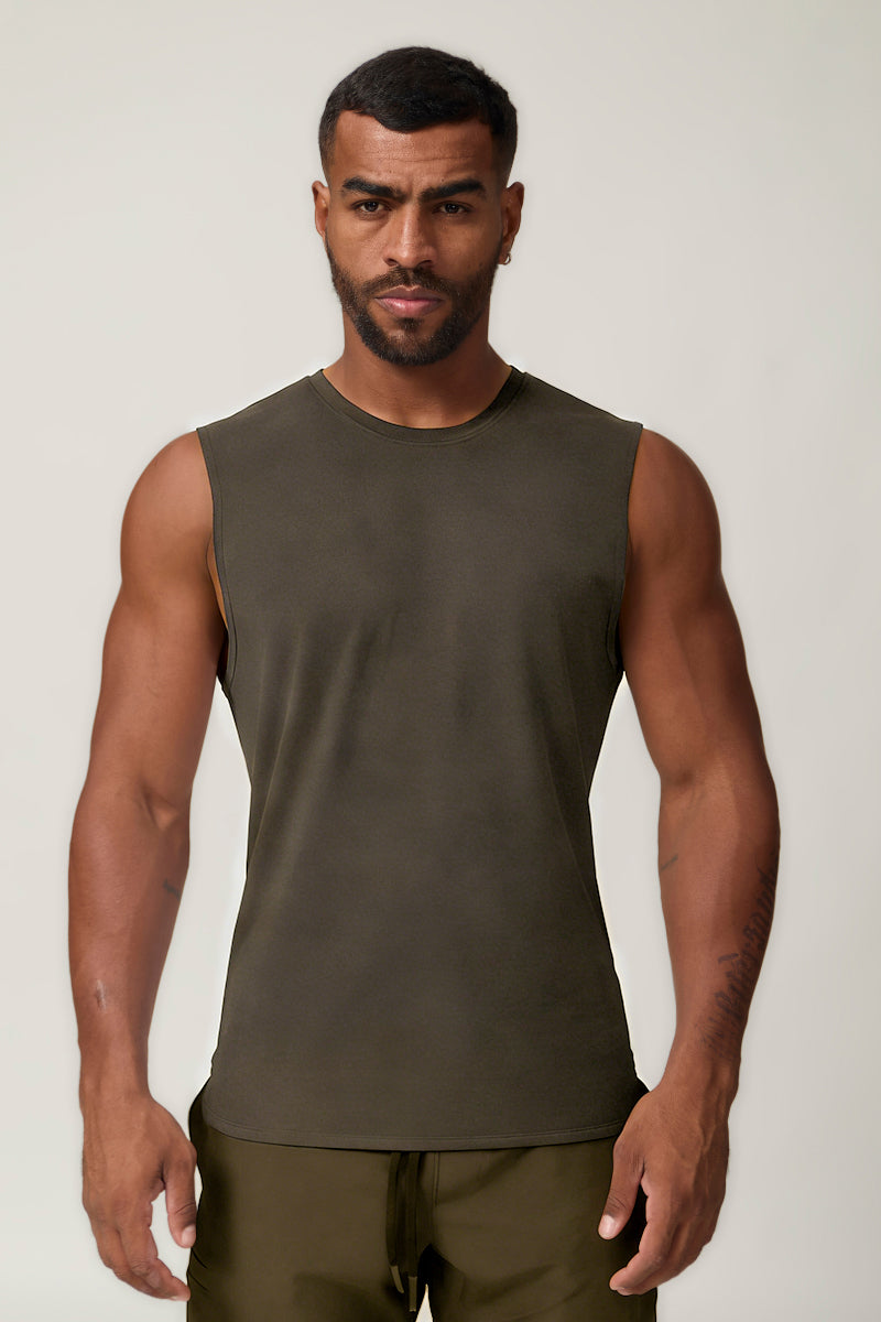 Men's Summer Cool Breathable Wide Strap Sleeveless Tank Top