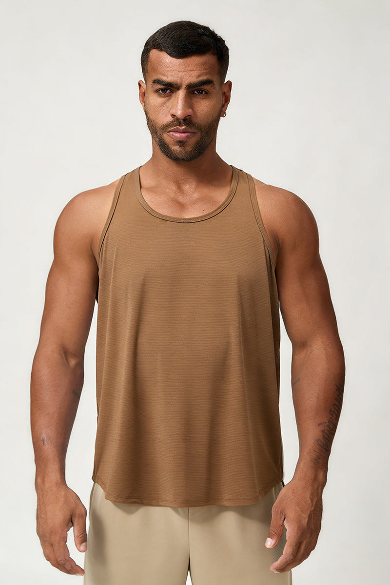 Men's Summer Skin-Friendly Breathable Racerback Tank Top