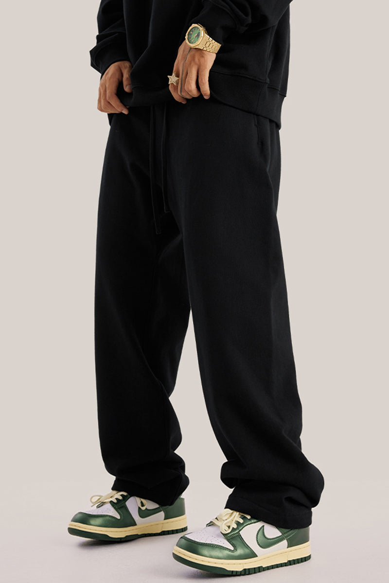 Men's loose straight-leg athletic trousers