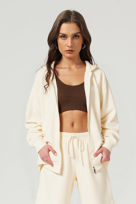Unisex Zipper Hooded Street Style Zip Jacket