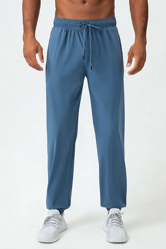 Men's Summer Cooling High-Stretch Drawstring Jogging Pants
