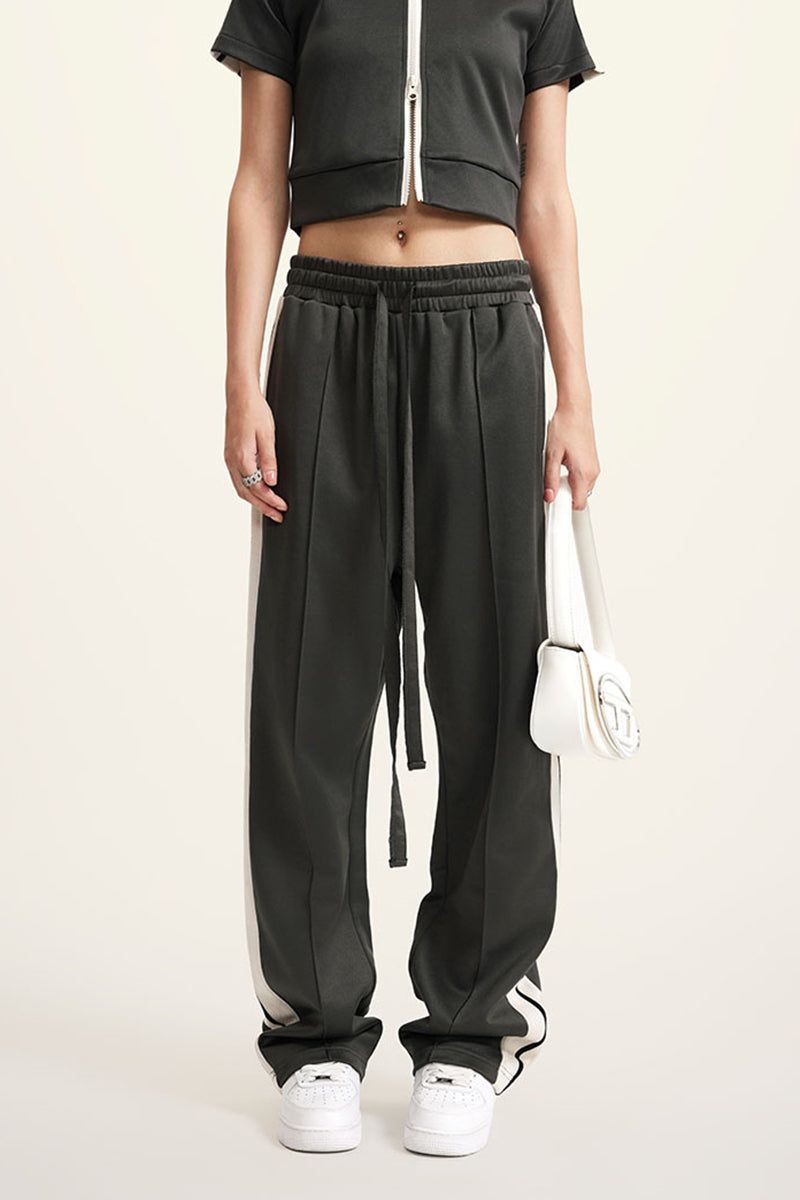 Sports Pants with Side Stripes - Elastic Joggers for Training & Casual