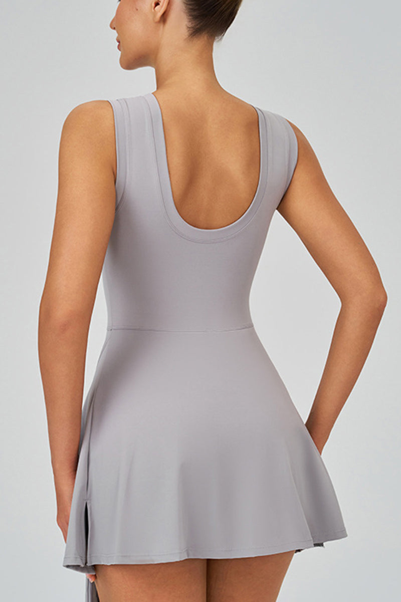 Women Fake Two-Piece Sports Dress