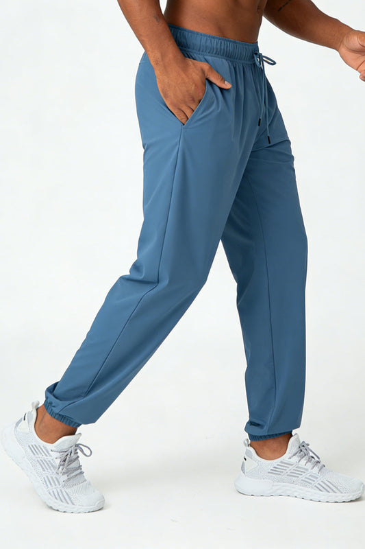 Men's Summer Cooling High-Stretch Drawstring Jogging Pants