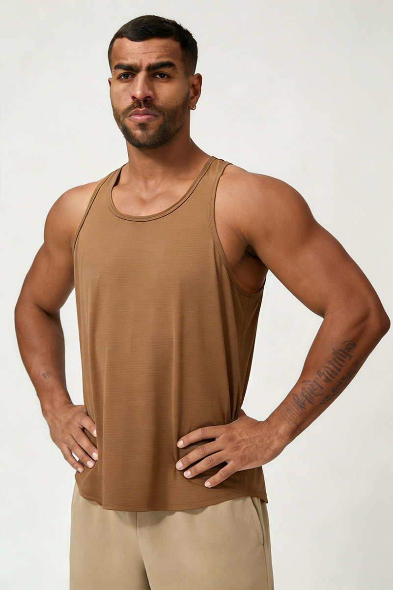 Men's Summer Skin-Friendly Breathable Racerback Tank Top