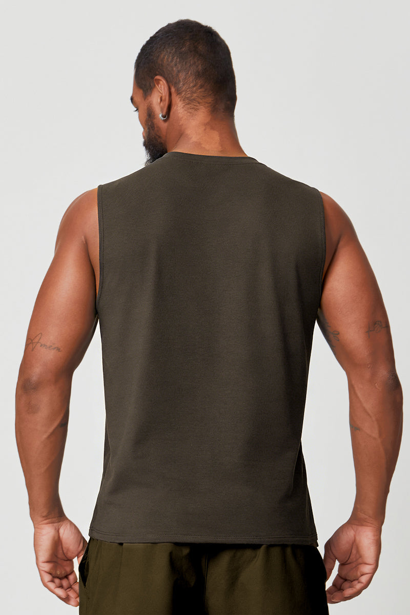 Men's Summer Cool Breathable Wide Strap Sleeveless Tank Top