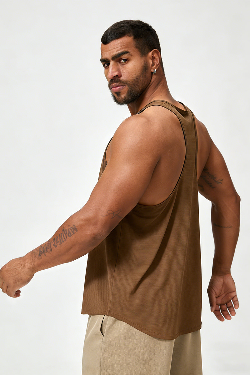 Men's Summer Skin-Friendly Breathable Racerback Tank Top