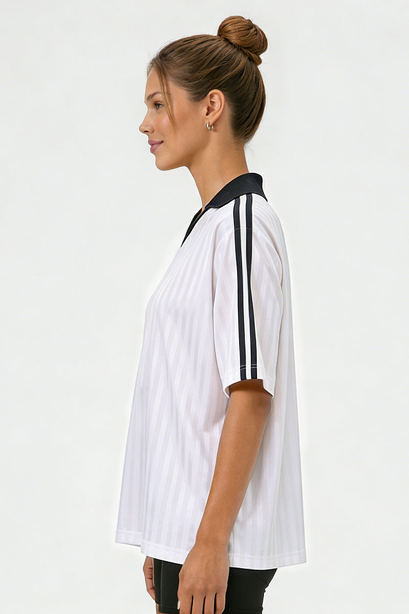Unisex 165G lightweight retro V-neck sports jersey T-shirt