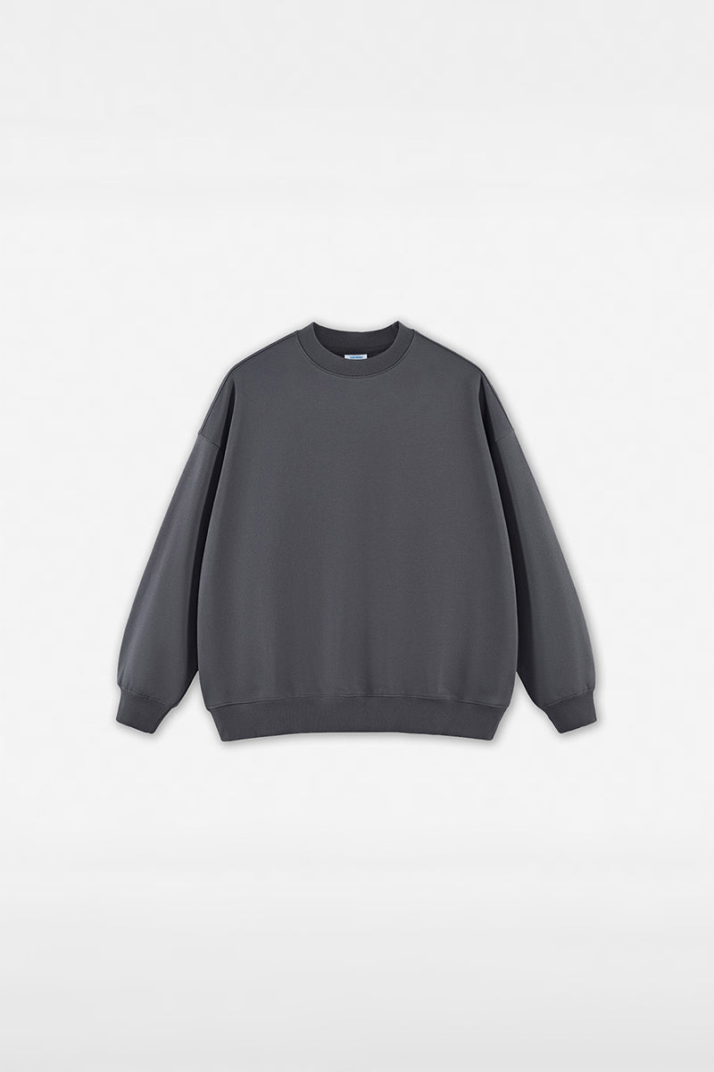 Unisex Heavyweight Brushed Crew Neck Casual Hoodie