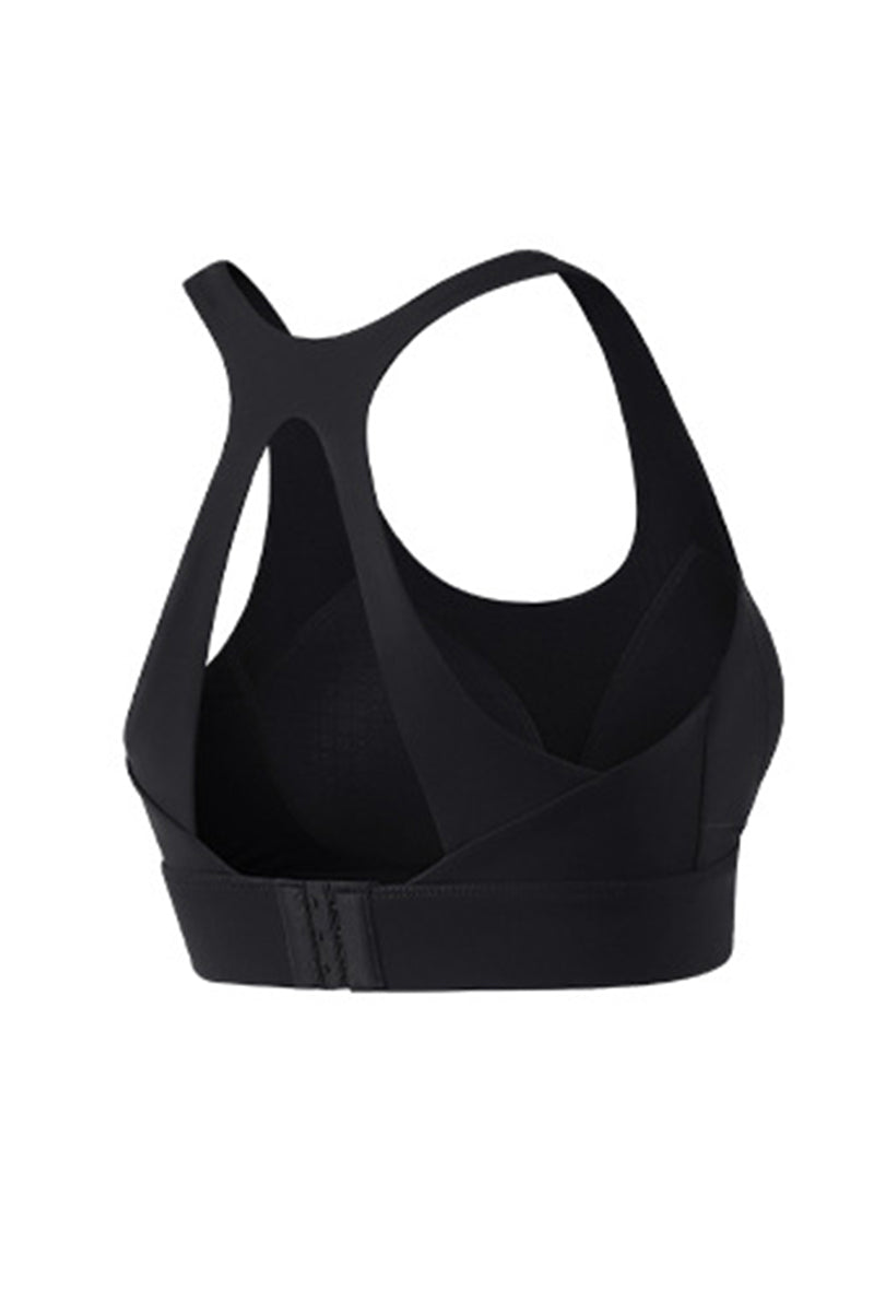 Women's Butterfly Back U-Neck Solid Shockproof Sports Bra