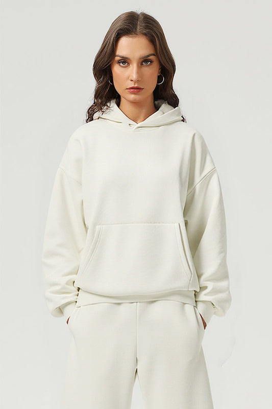 Unisex Streetwear Loose 500G Fleece Hoodie