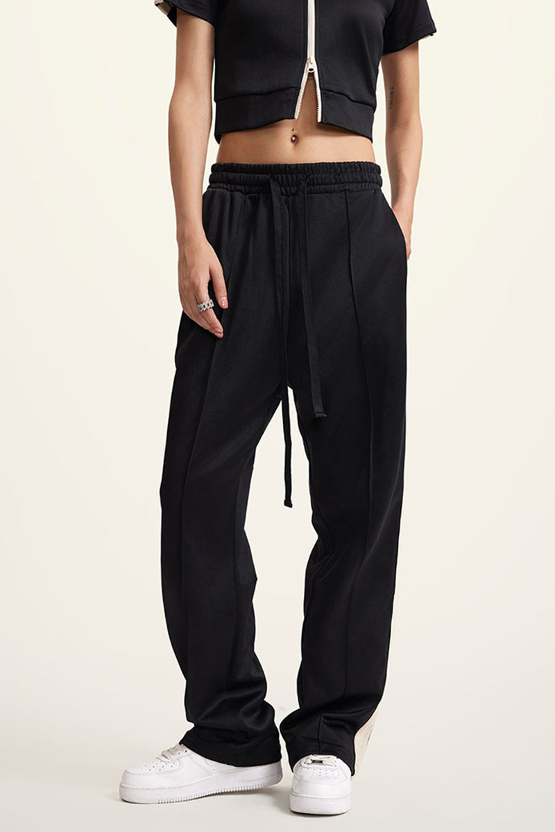 Sports Pants with Side Stripes - Elastic Joggers for Training & Casual