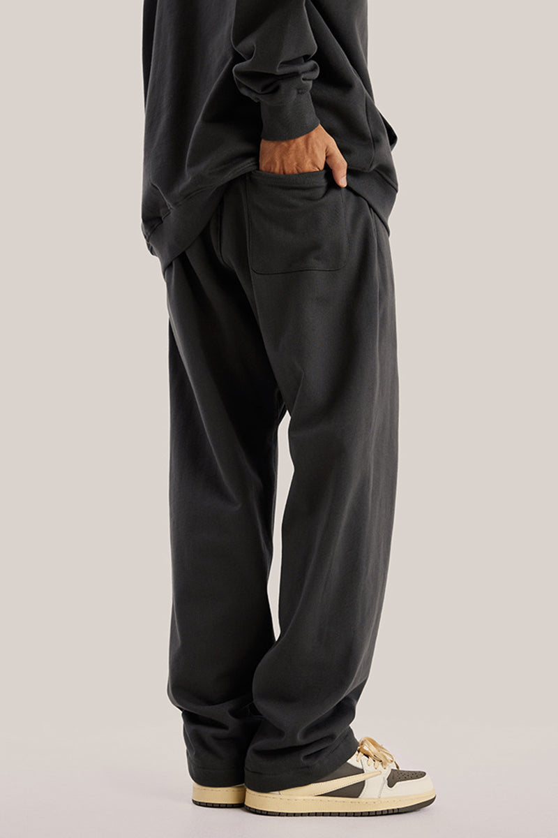 Men's loose straight-leg athletic trousers