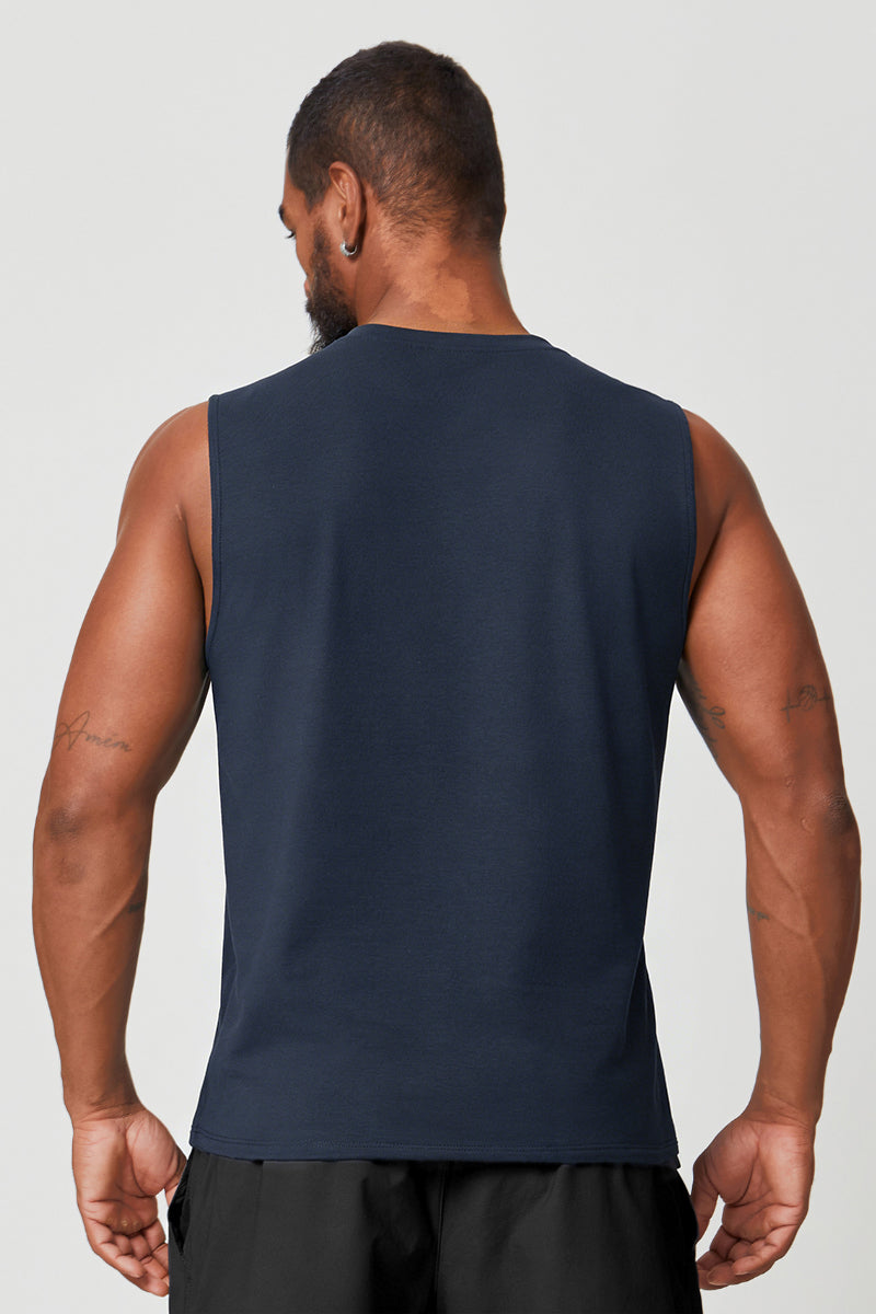 Men's Summer Cool Breathable Wide Strap Sleeveless Tank Top