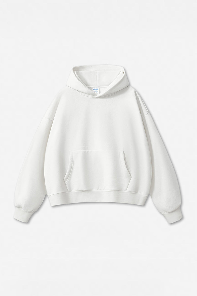 Unisex Streetwear Loose 500G Fleece Hoodie