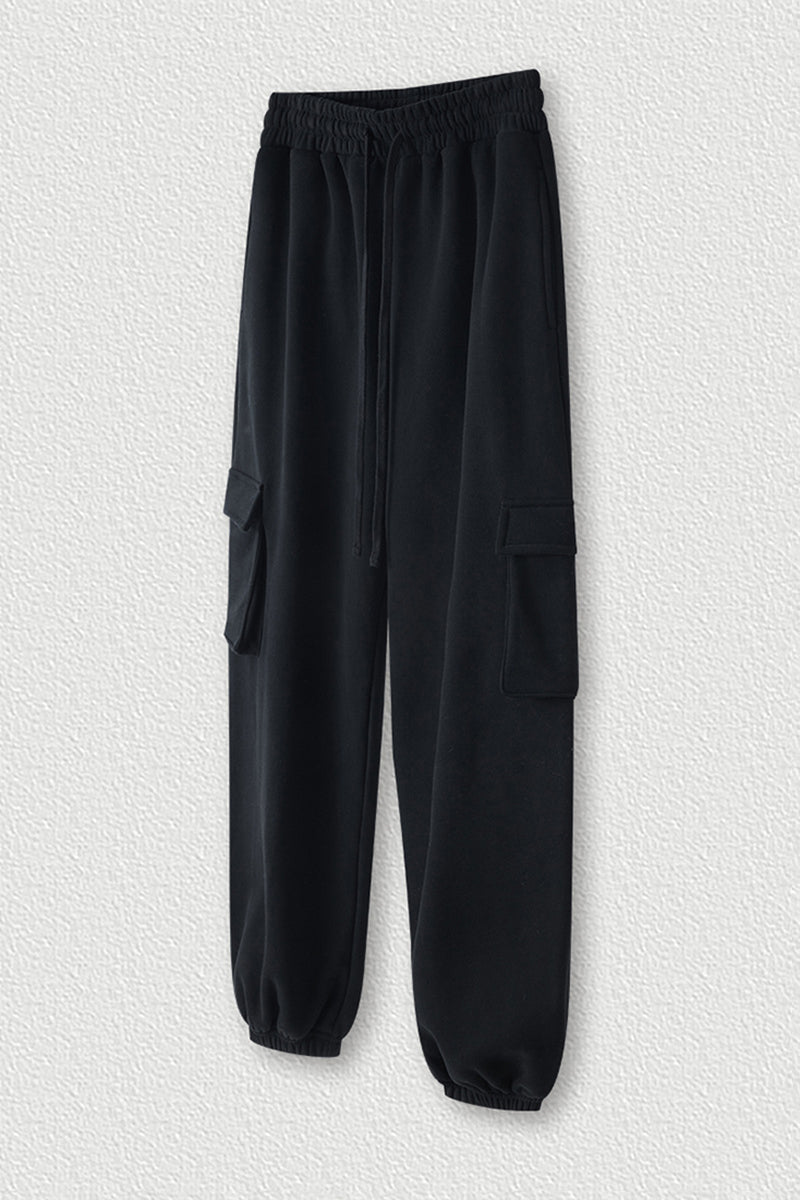 Fleece-Lined Cargo Joggers
