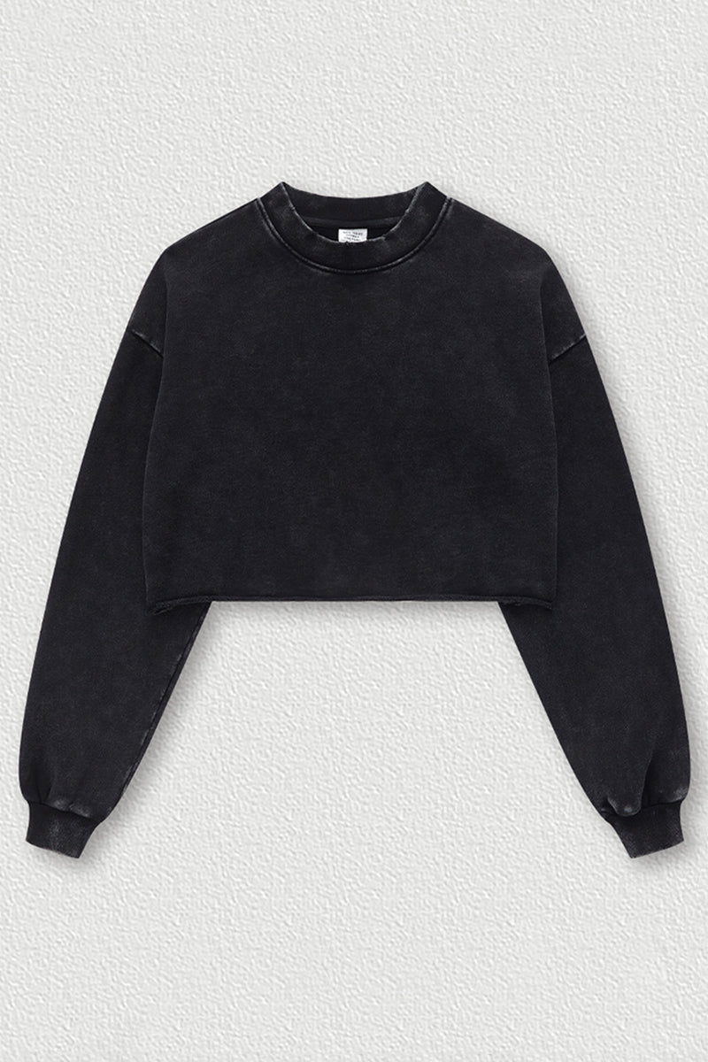 Women's Cropped Long Sleeve T-Shirt