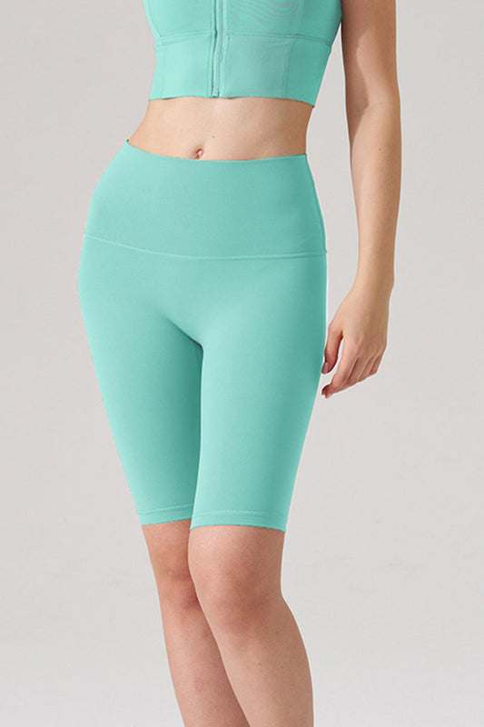 Women Naked-Feel High-Waist Sculpting Yoga Shorts