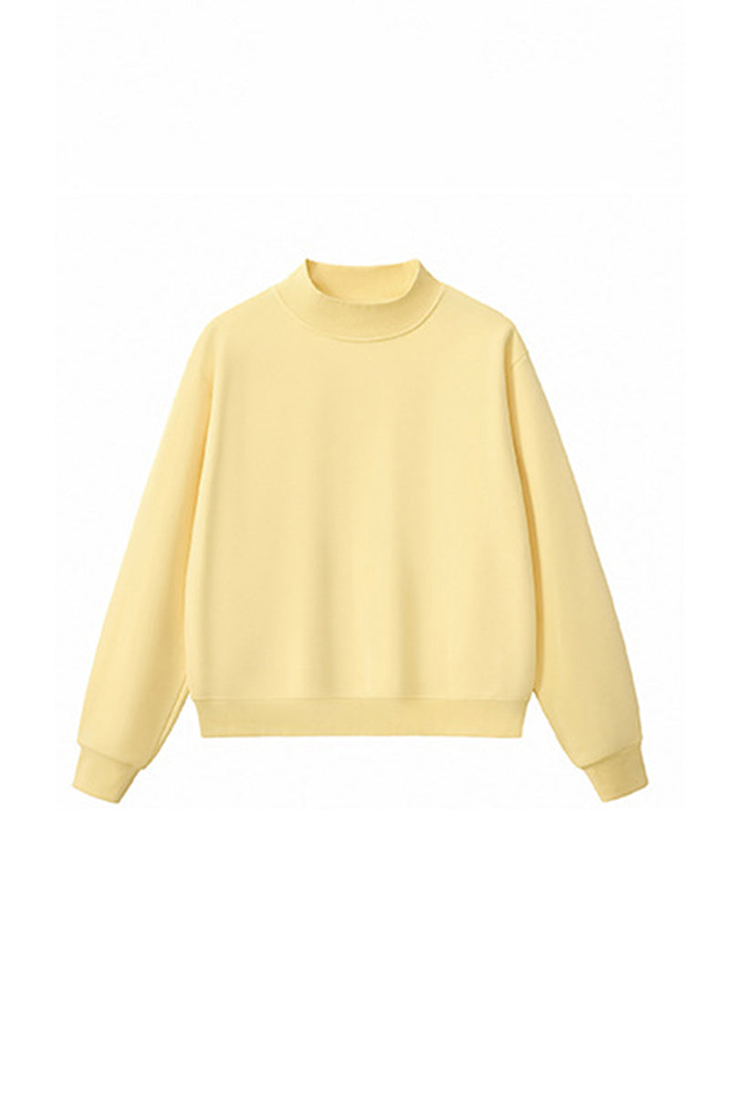 Unisex Cozy Fleece Mock Neck Sweatshirt