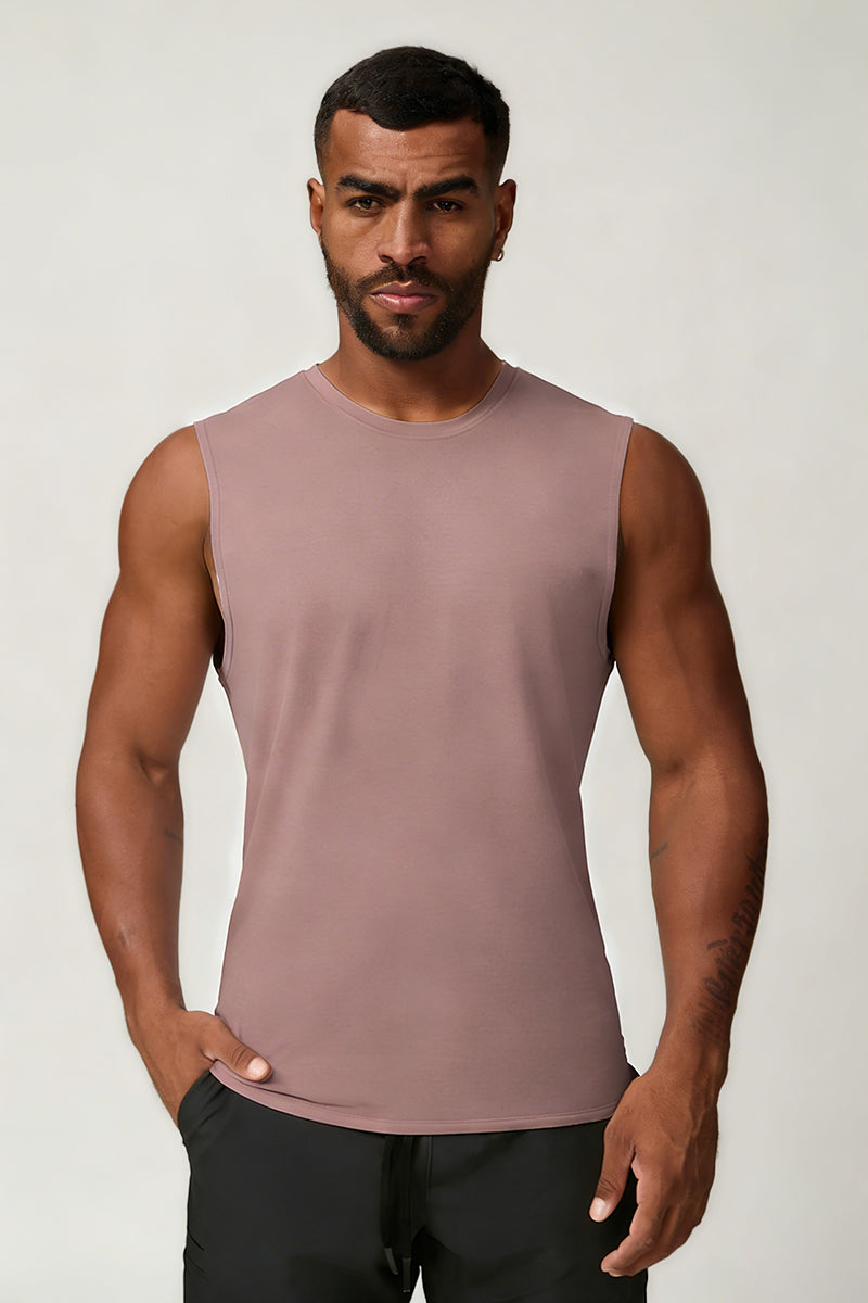 Men's Summer Cool Breathable Wide Strap Sleeveless Tank Top