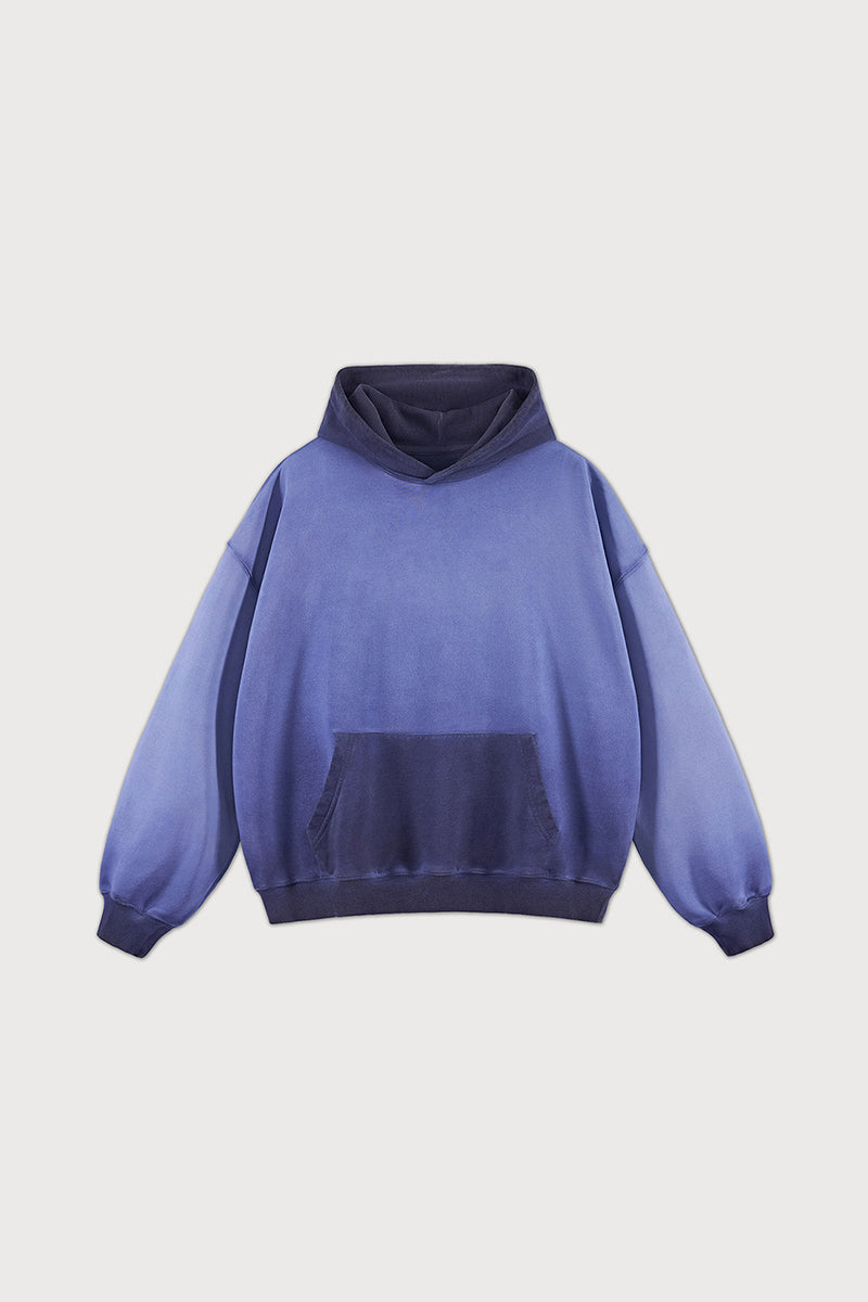 Unisex Grunge Wash Loose Fit Hoodie