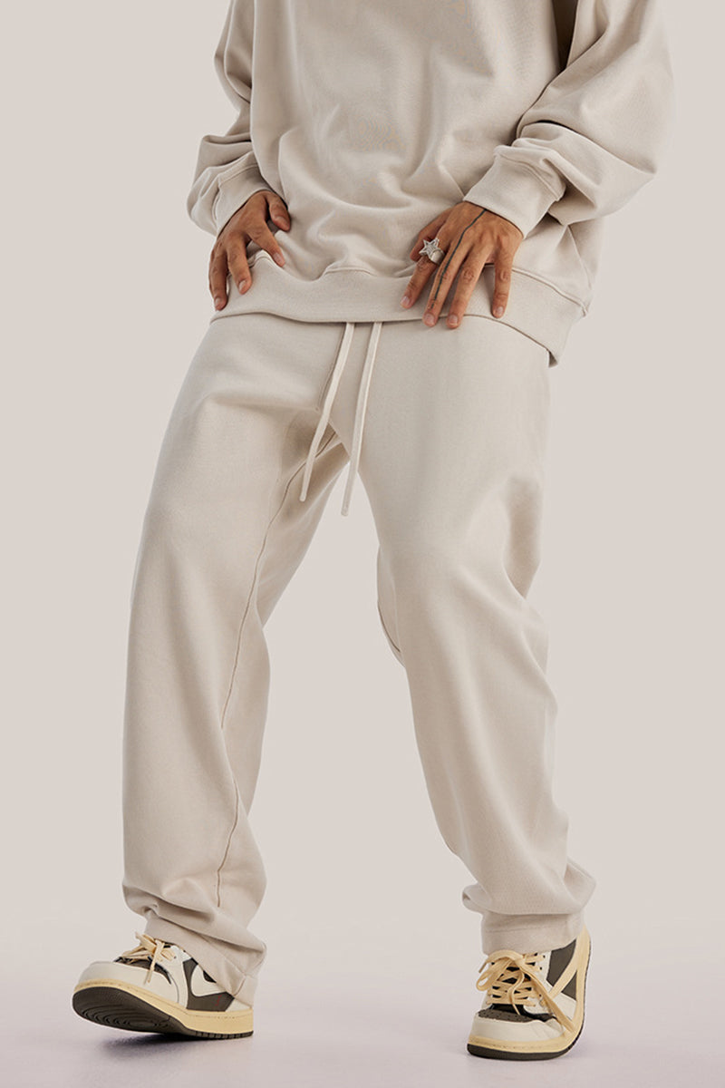 Men's loose straight-leg athletic trousers