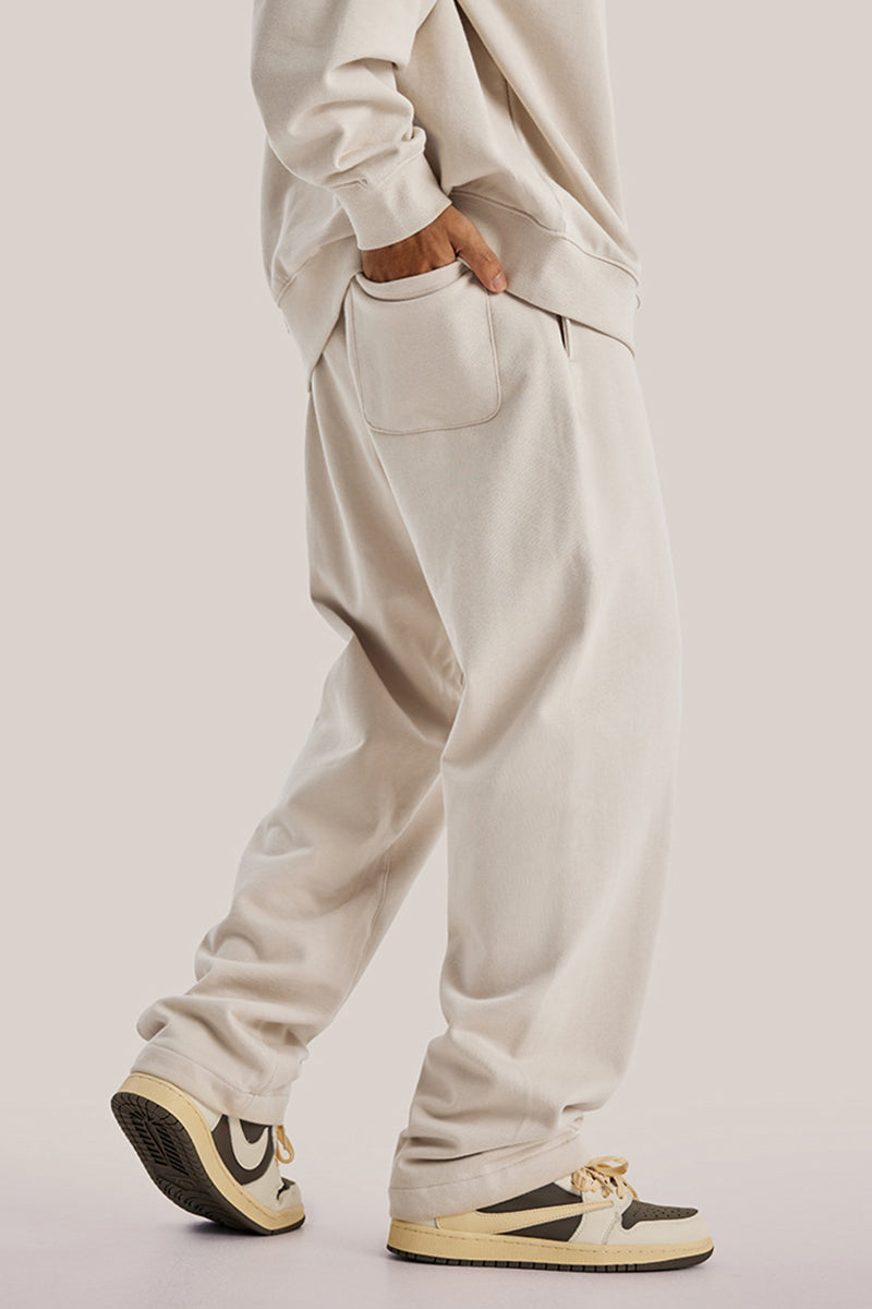 Men's loose straight-leg athletic trousers