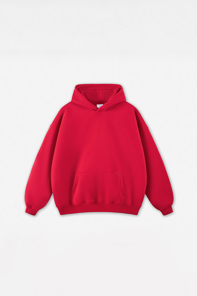 Unisex Solid Color Loose Hoodie