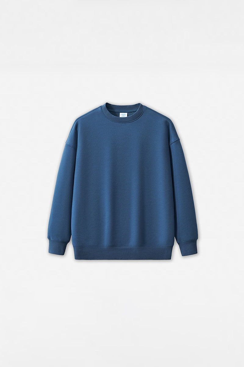 Unisex Loose Solid Color Sweatshirt