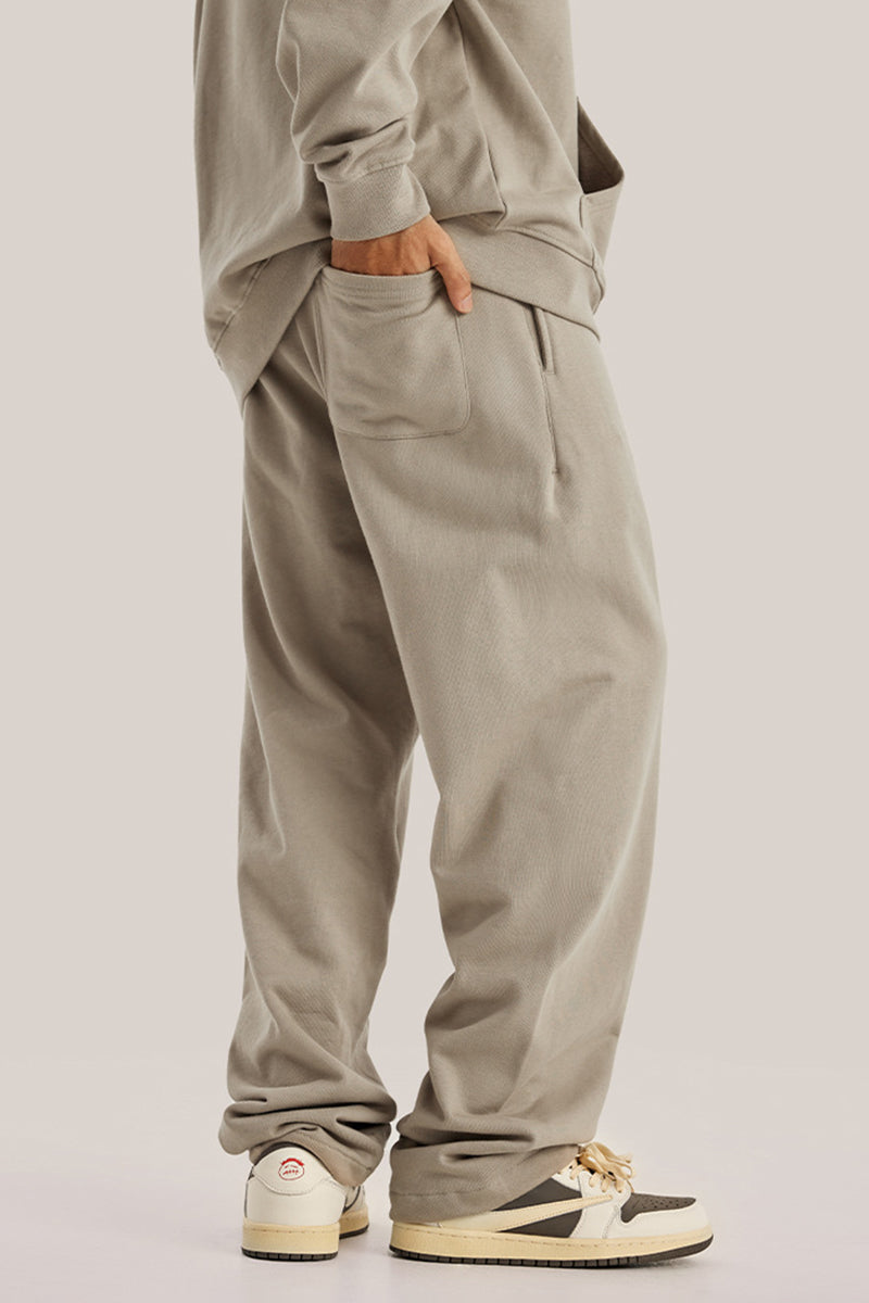 Men's loose straight-leg athletic trousers