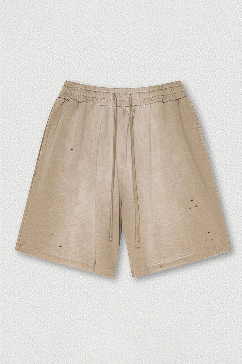 Distressed Athletic Shorts - Unisex Loose Fit Ripped Casual Shorts