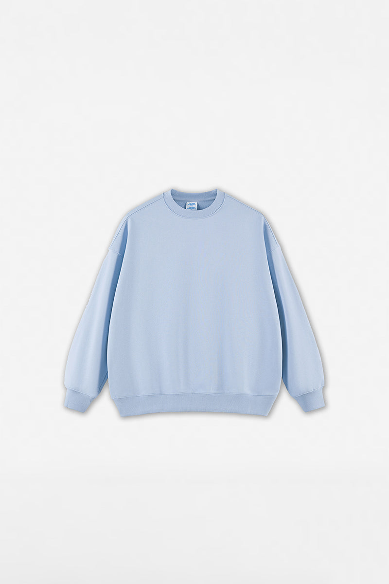 Unisex Heavyweight Brushed Crew Neck Casual Hoodie