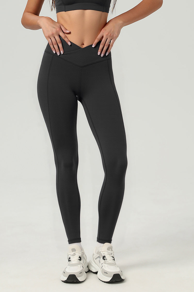 Women's Athletic Cross-waist  Slimming Yoga Leggings