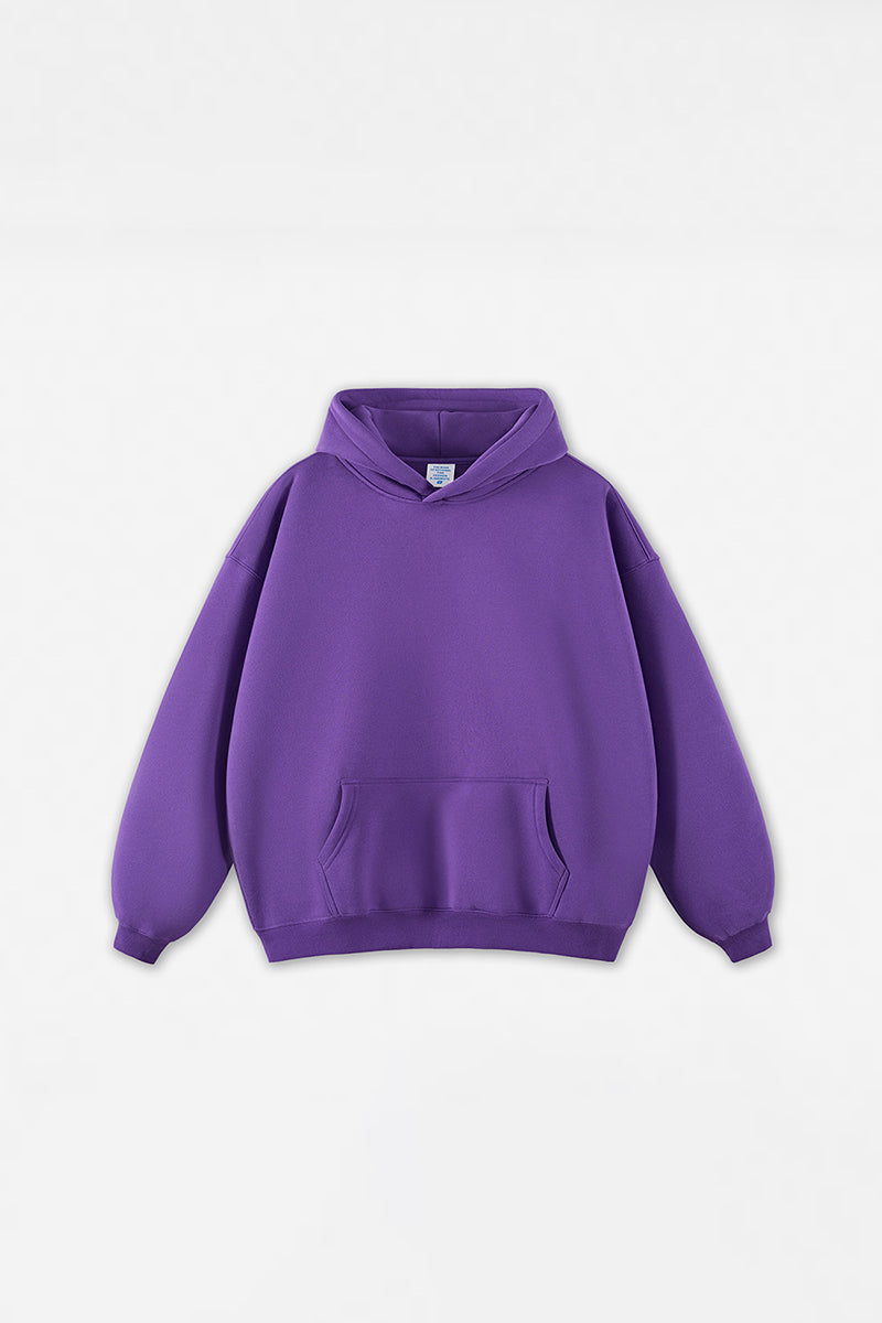 Unisex Solid Color Loose Hoodie