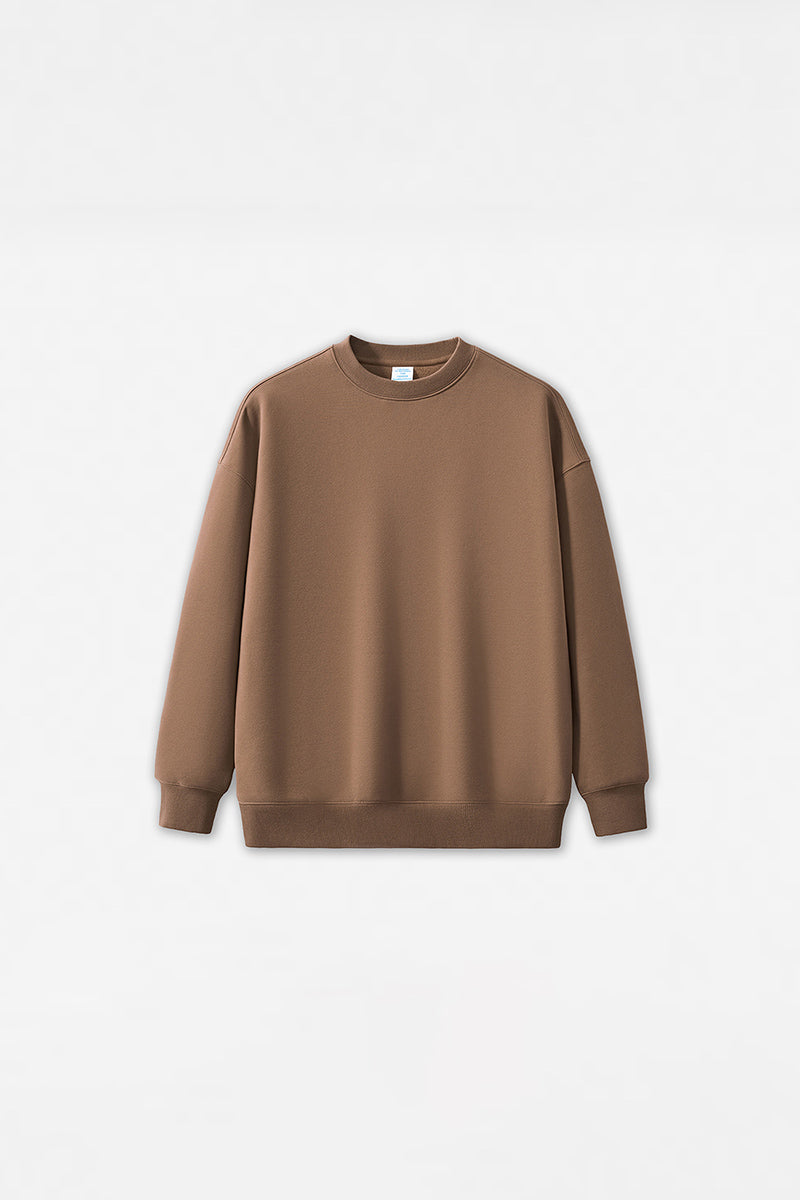 Unisex Loose Solid Color Sweatshirt