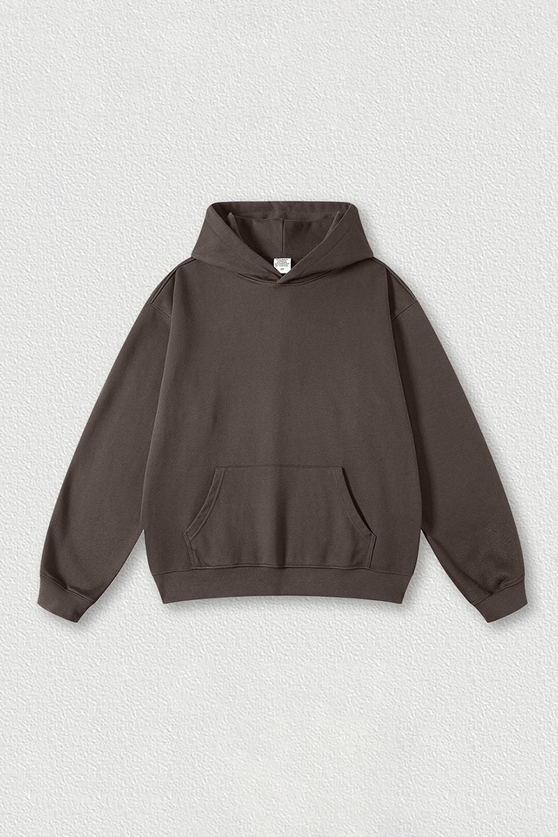 Solid color hoodie terry sweatshirt